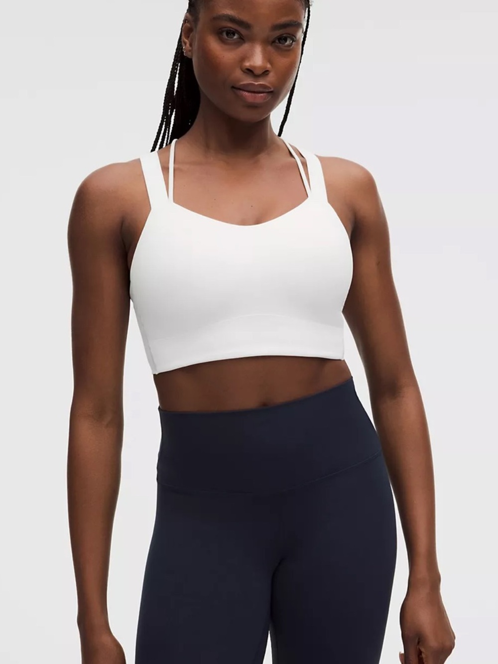 Like A Cloud Bra Lululemon Athletica White Strappy Sports Bra